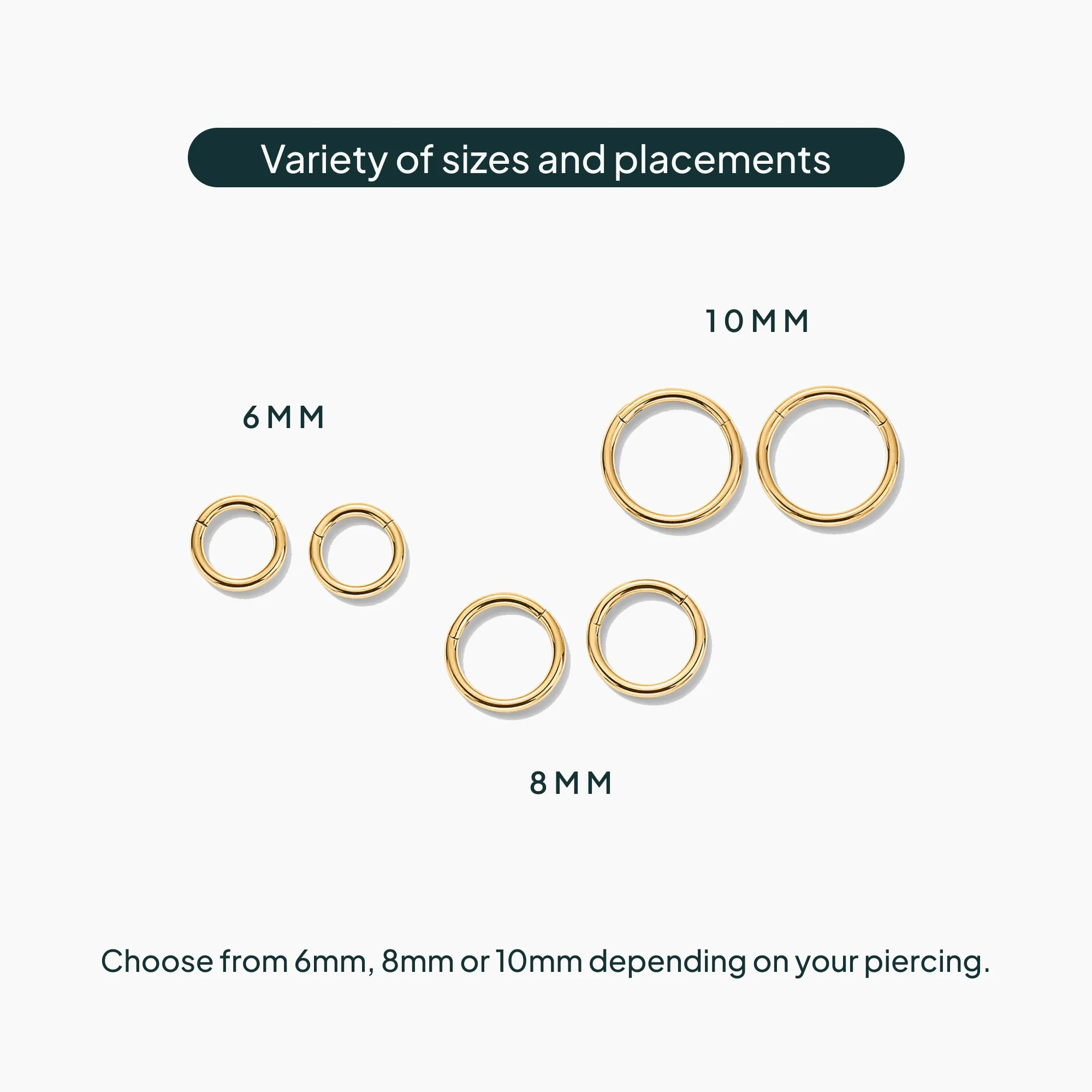 Essential Titanium Clicker Piercings