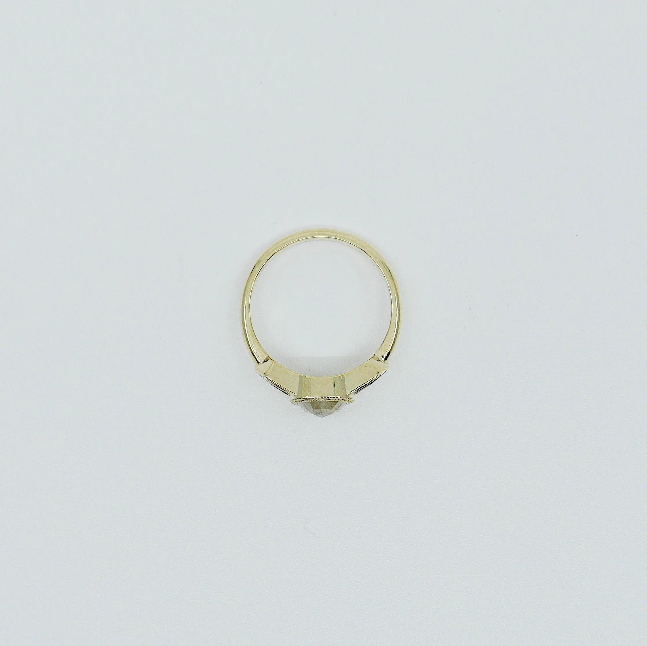 Estelle Rose Cut Grey Diamond Ring