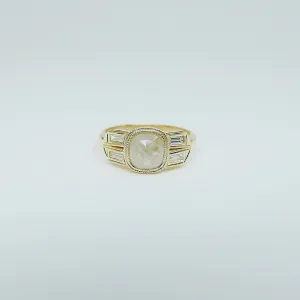 Estelle Rose Cut Grey Diamond Ring