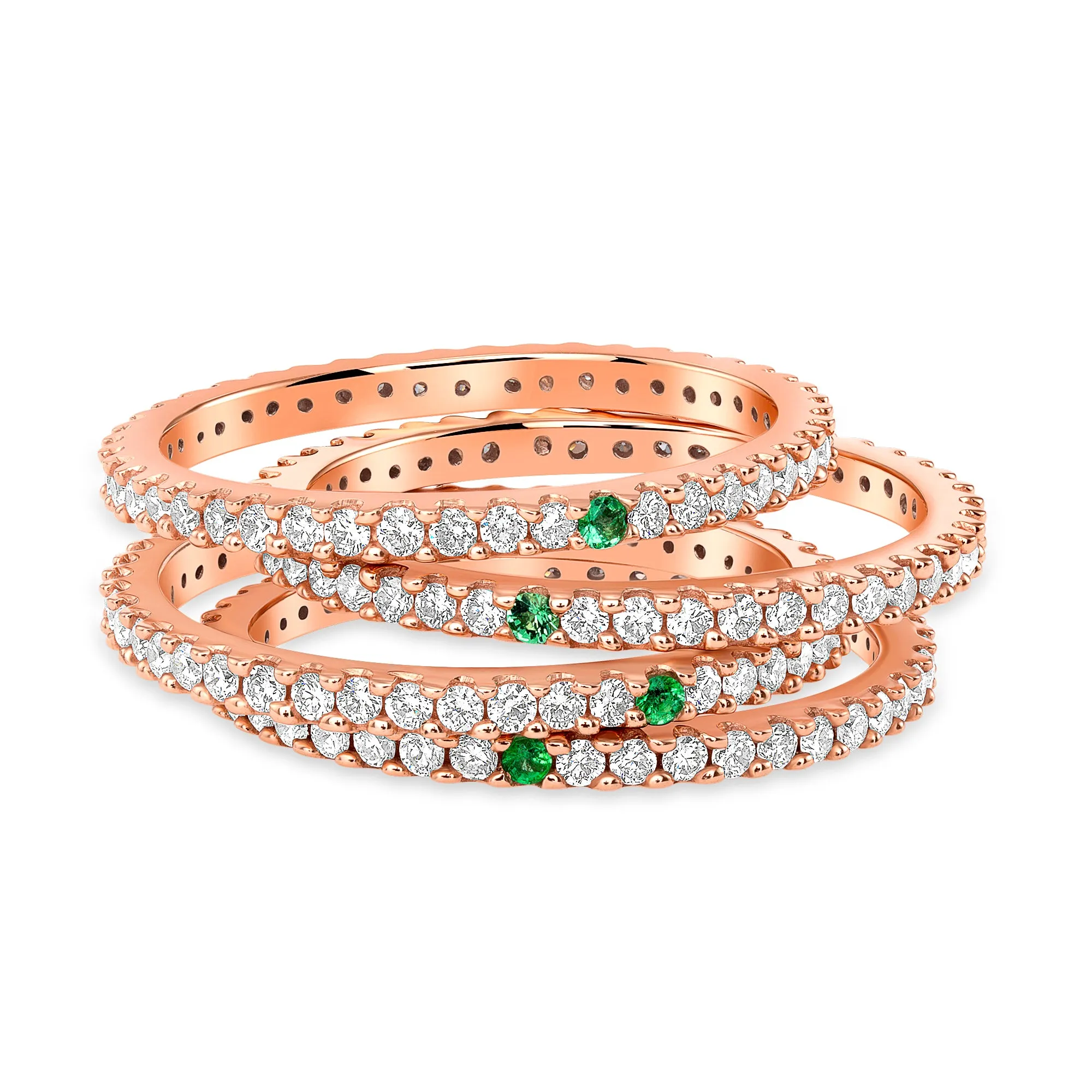 Eternity Ring Set of Four