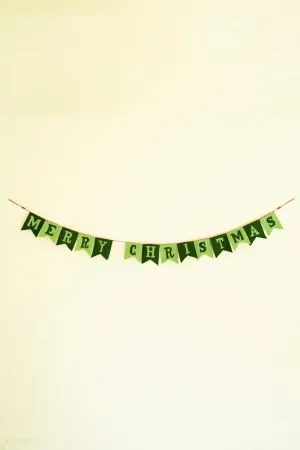 Felt Merry Christmas Garland (Pack of 2)