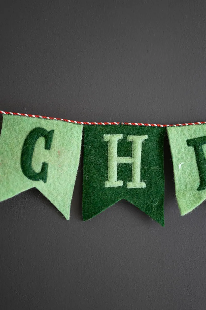 Felt Merry Christmas Garland (Pack of 2)