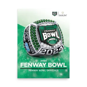 Fenway Bowl Officials Rings 2024 Championship Poster
