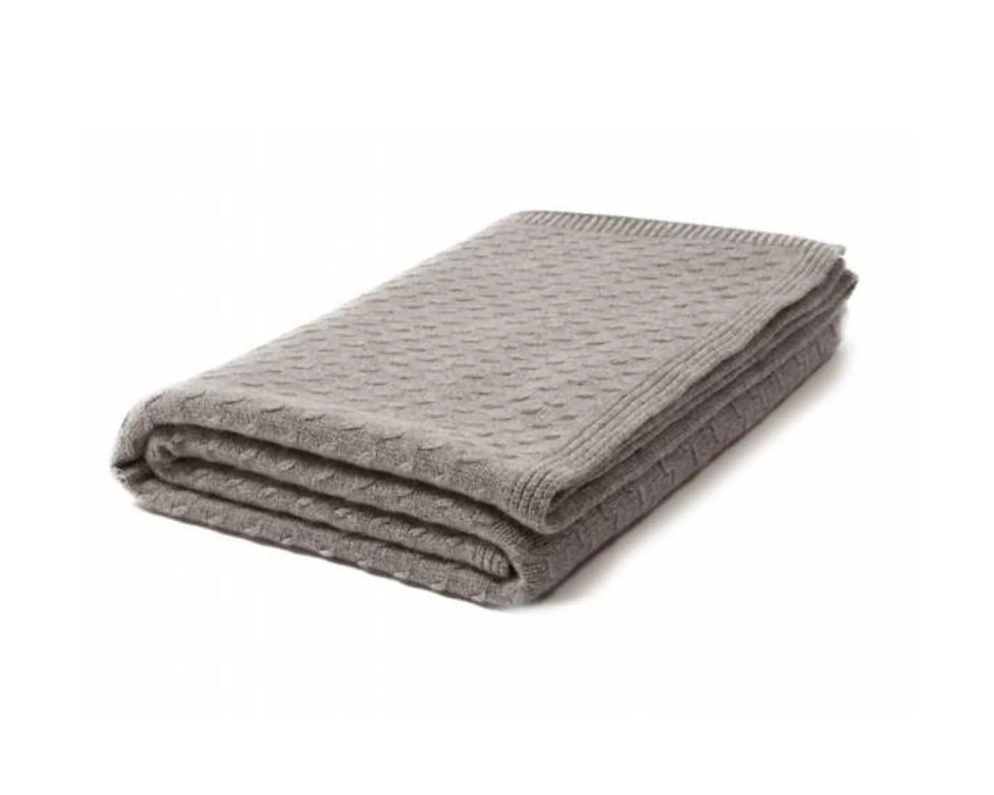 Filetto Cashmere Throw - Gray