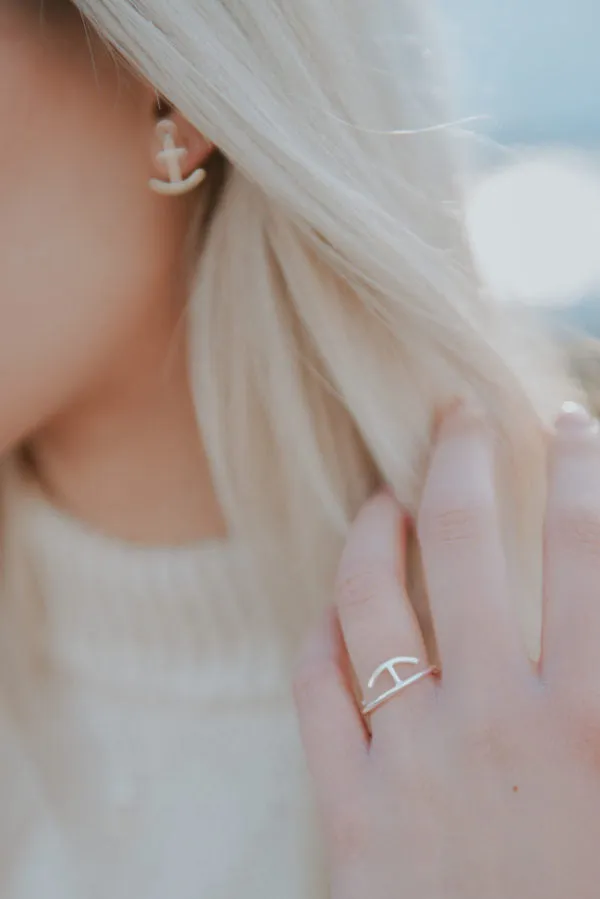 Fjellsmykke - Anchor Silver Ring