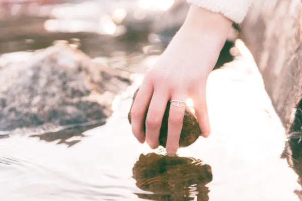 Fjellsmykke - Anchor Silver Ring