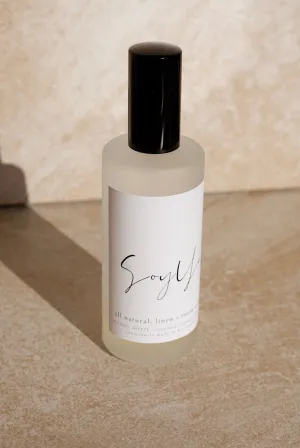 flannel sheets linen   room spray