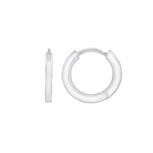 Flat Hinge Hoop Earrings