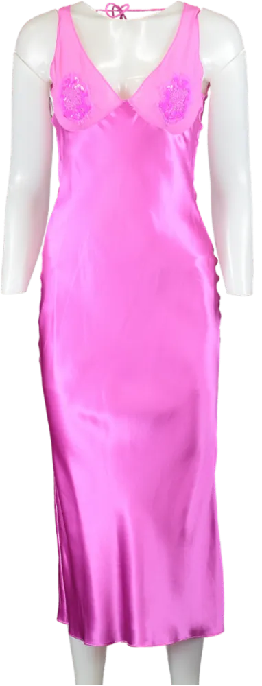 Fleur du Mal Pink Some Like It Hot Dress UK XS