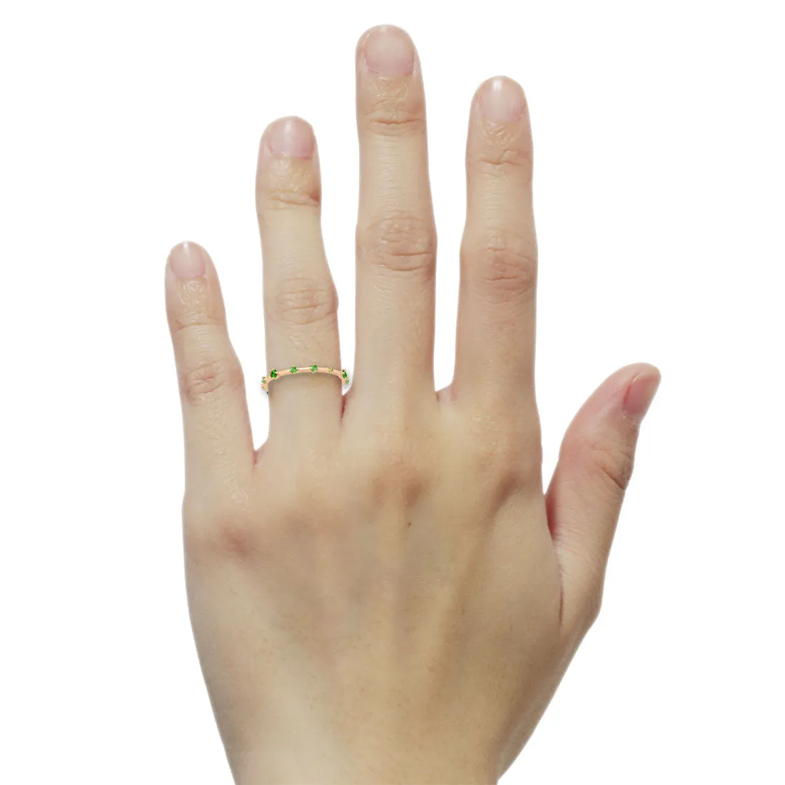 Galaxy Ring, Mini, Green Ombré