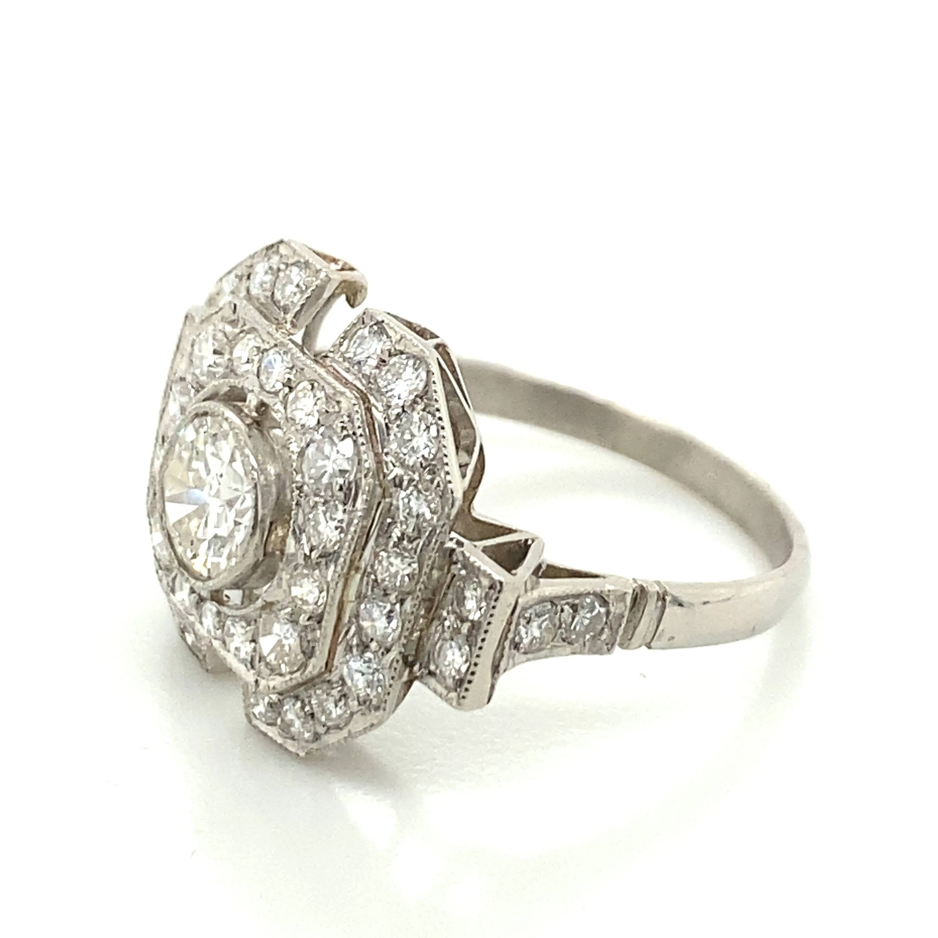 Geometric Diamond Ring