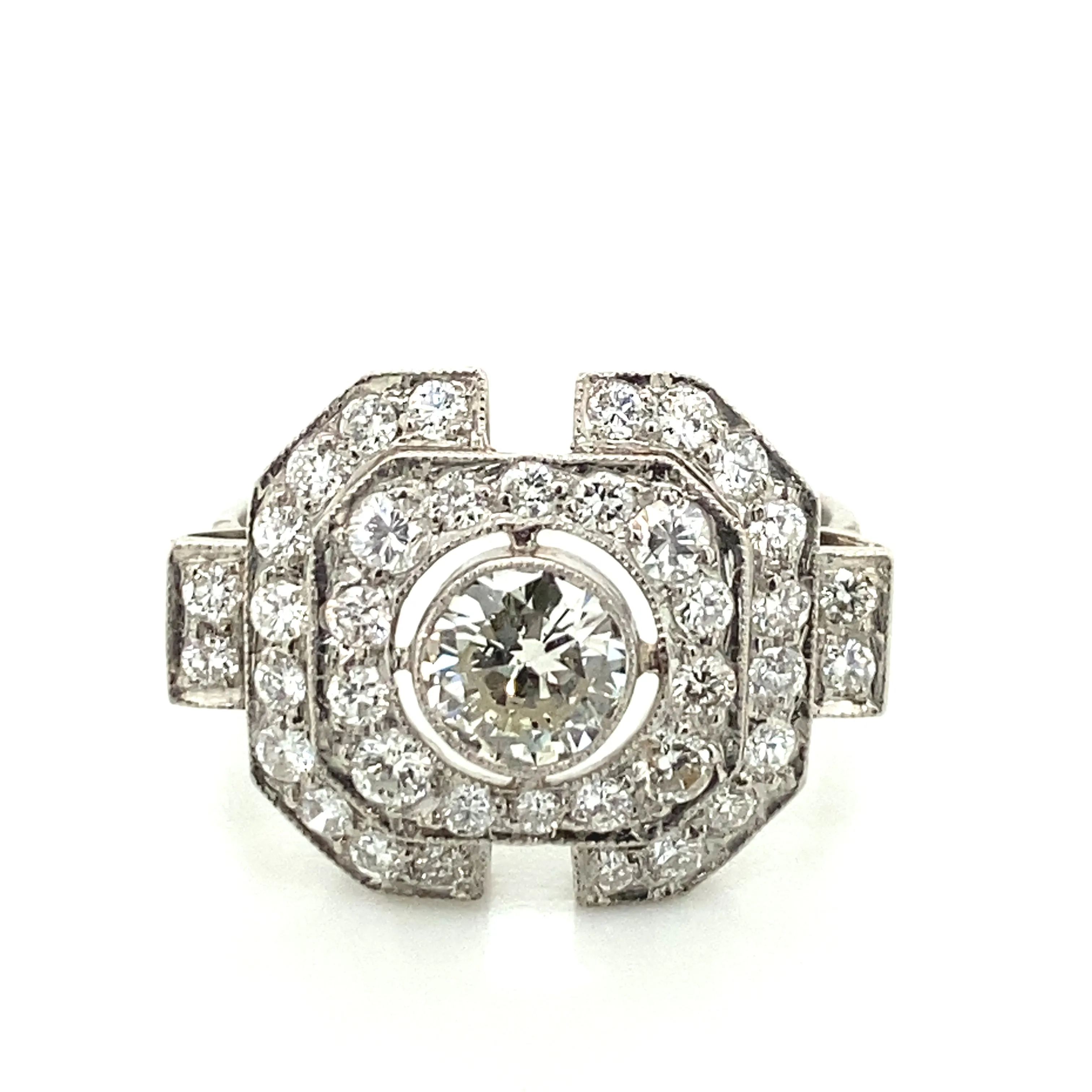 Geometric Diamond Ring