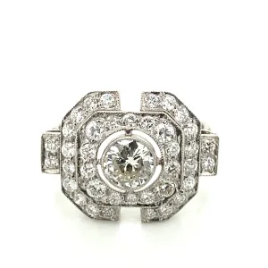 Geometric Diamond Ring