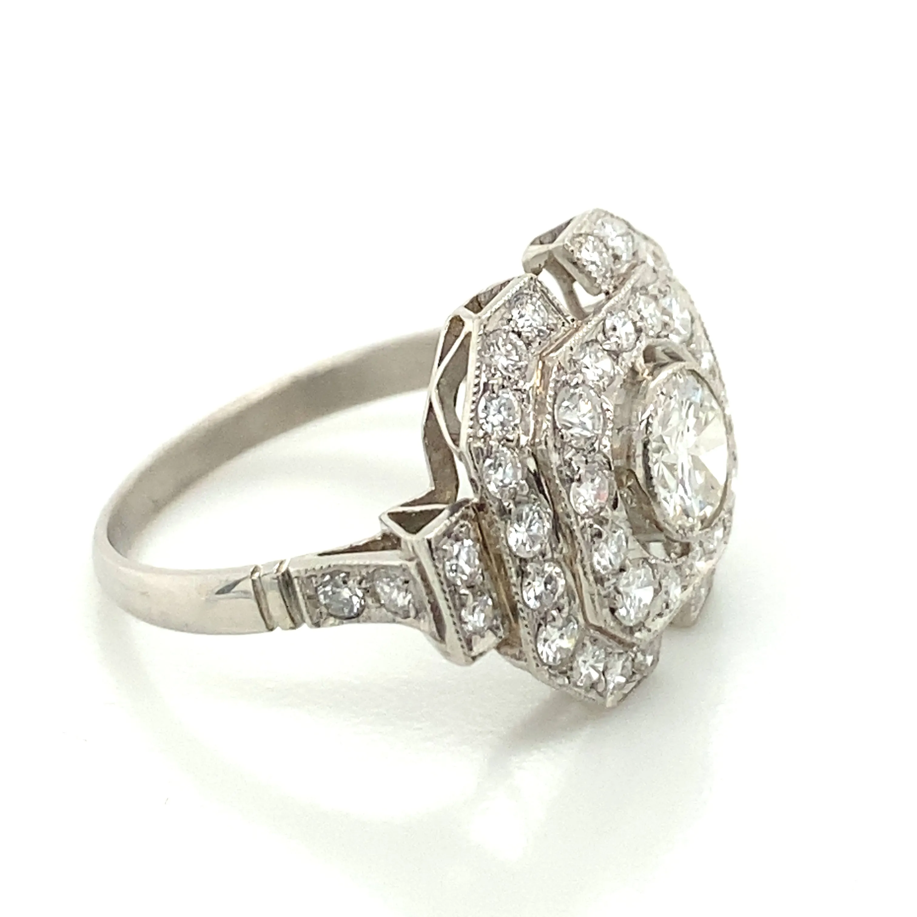 Geometric Diamond Ring