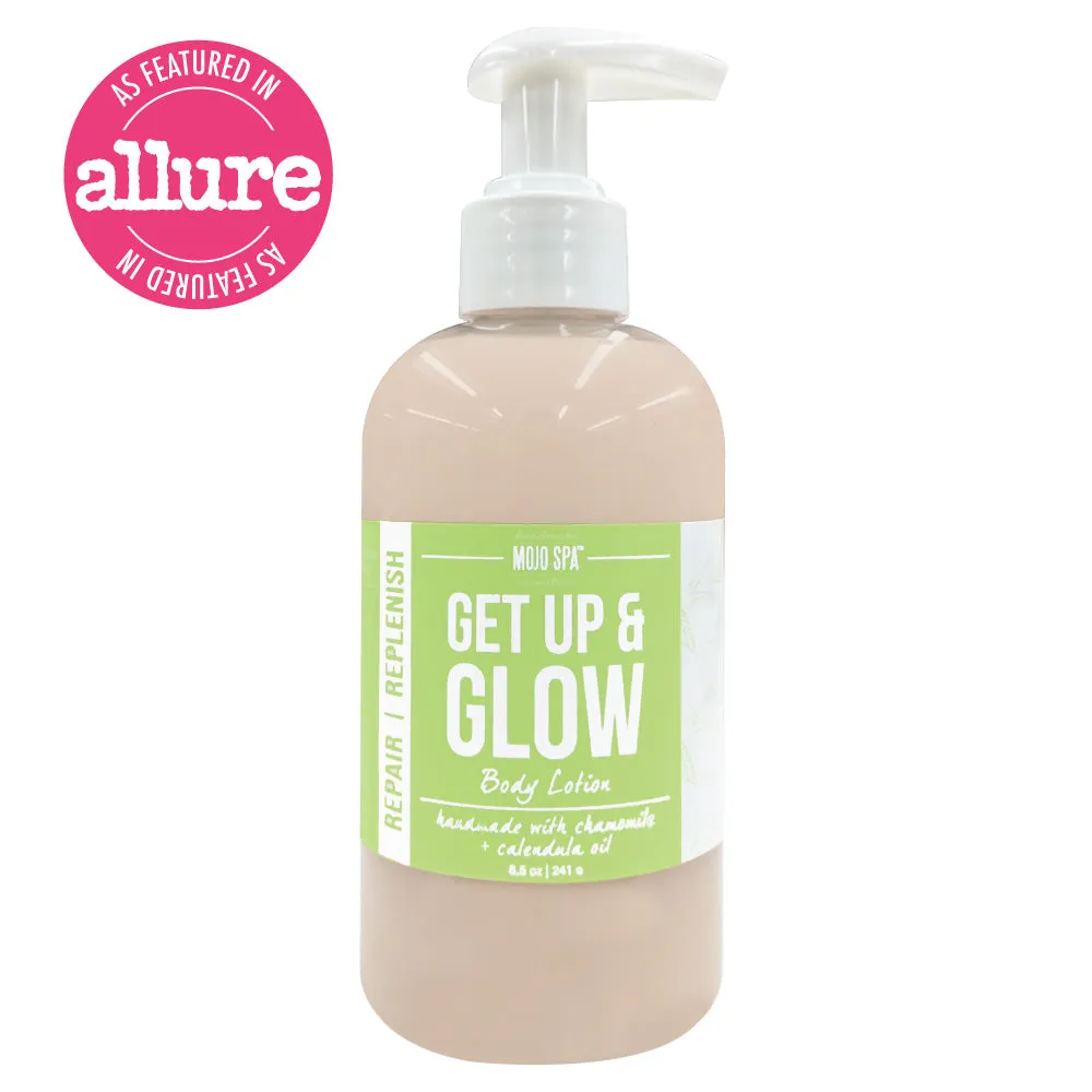 Get Up & Glow Scrub, Body Serum & Soap Gift Set
