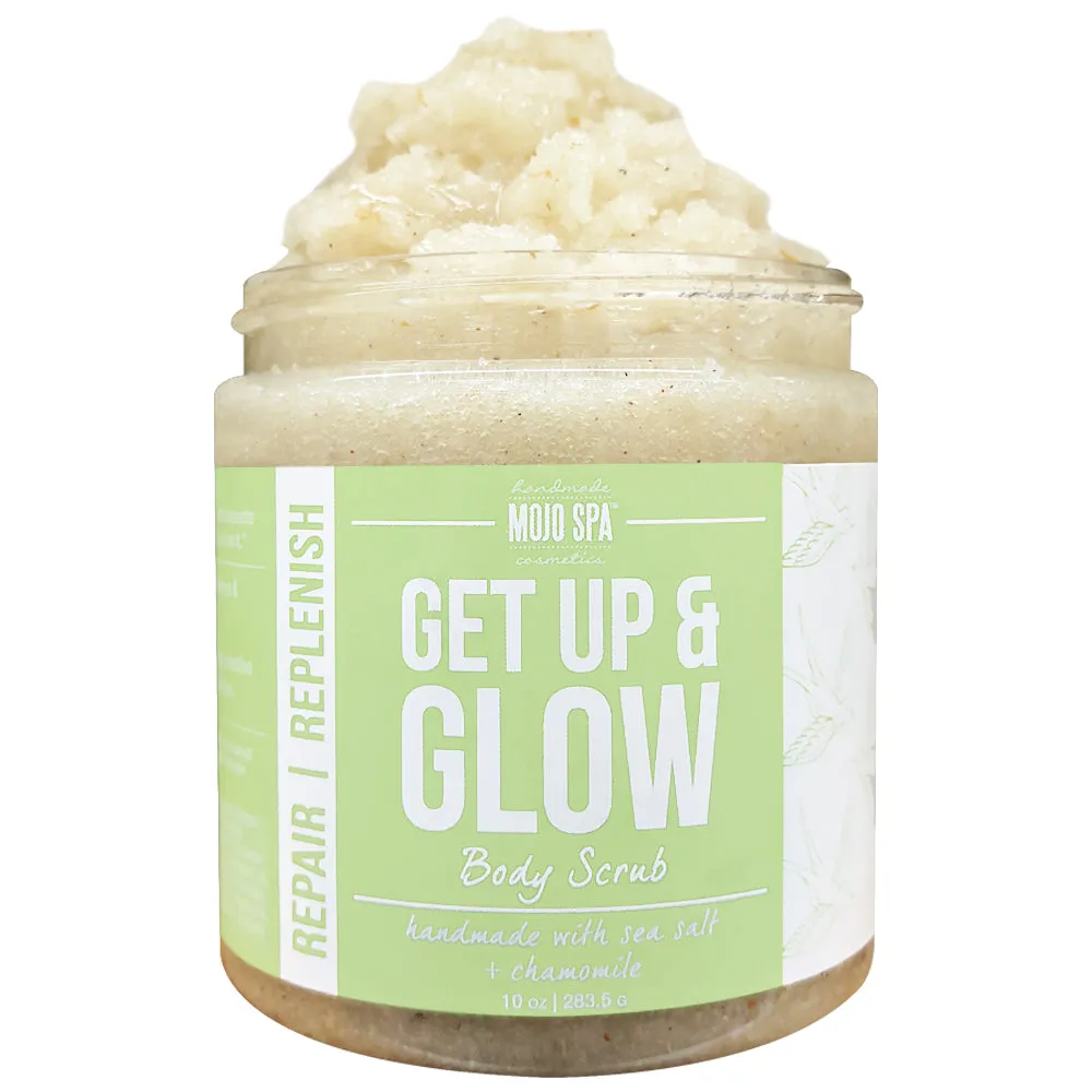 Get Up & Glow Scrub, Body Serum & Soap Gift Set
