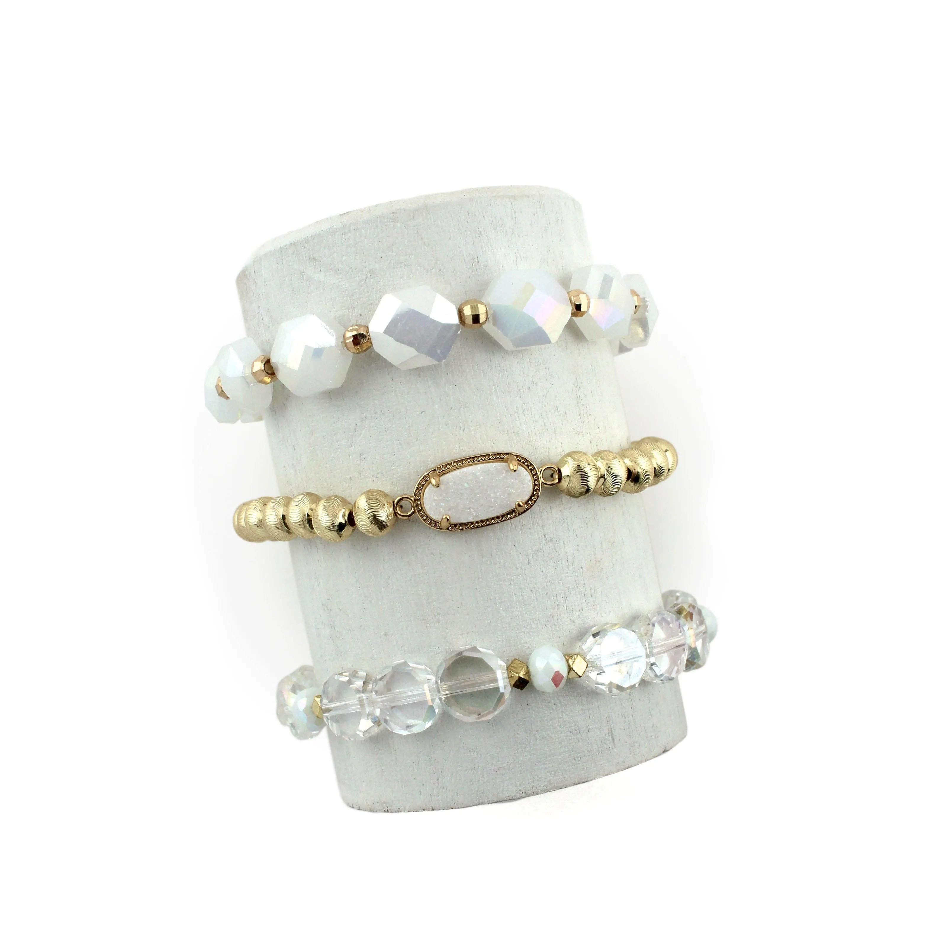 GLISTENING IN THE SNOW BRACELET STACK