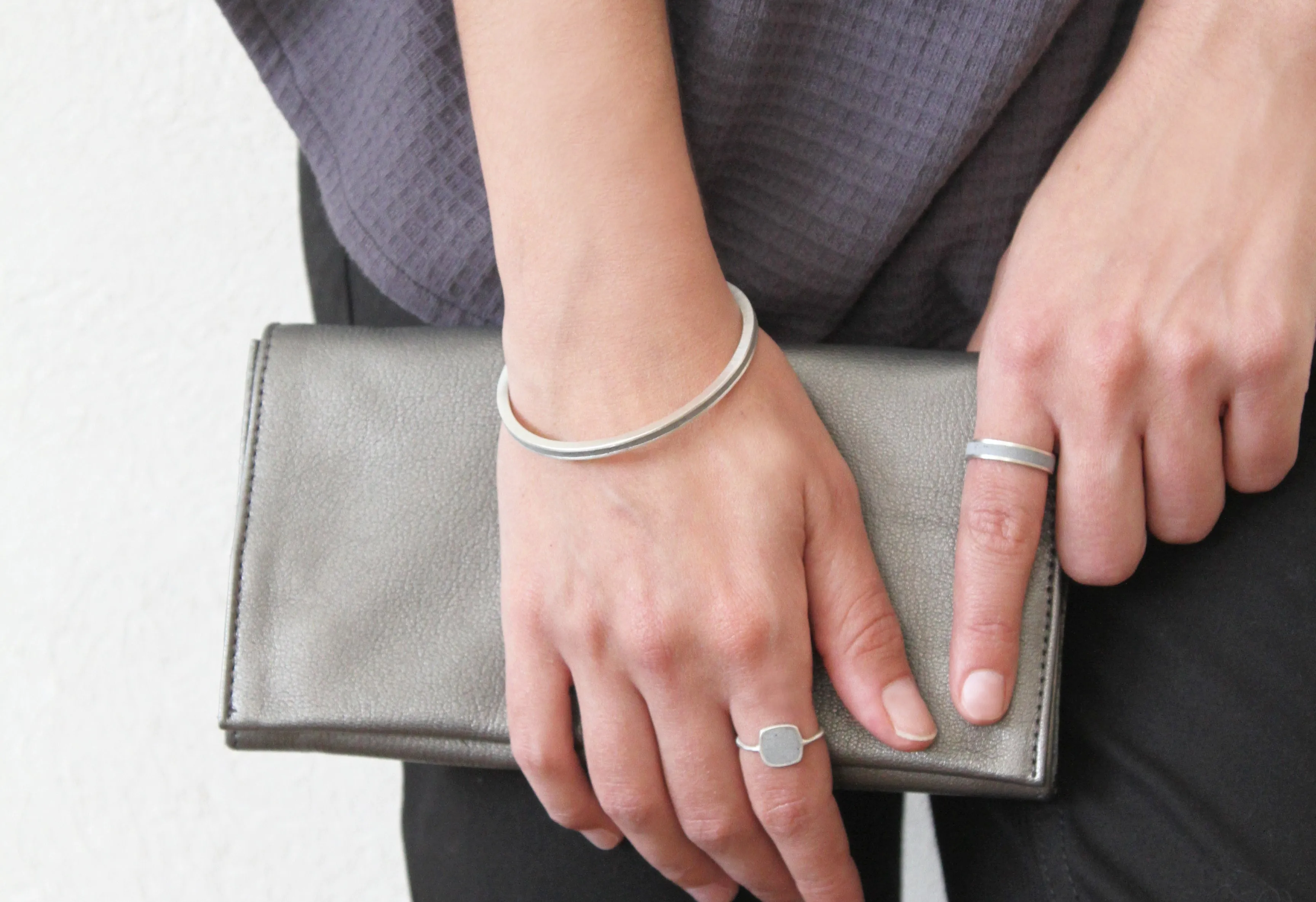Gold And Concrete Ring