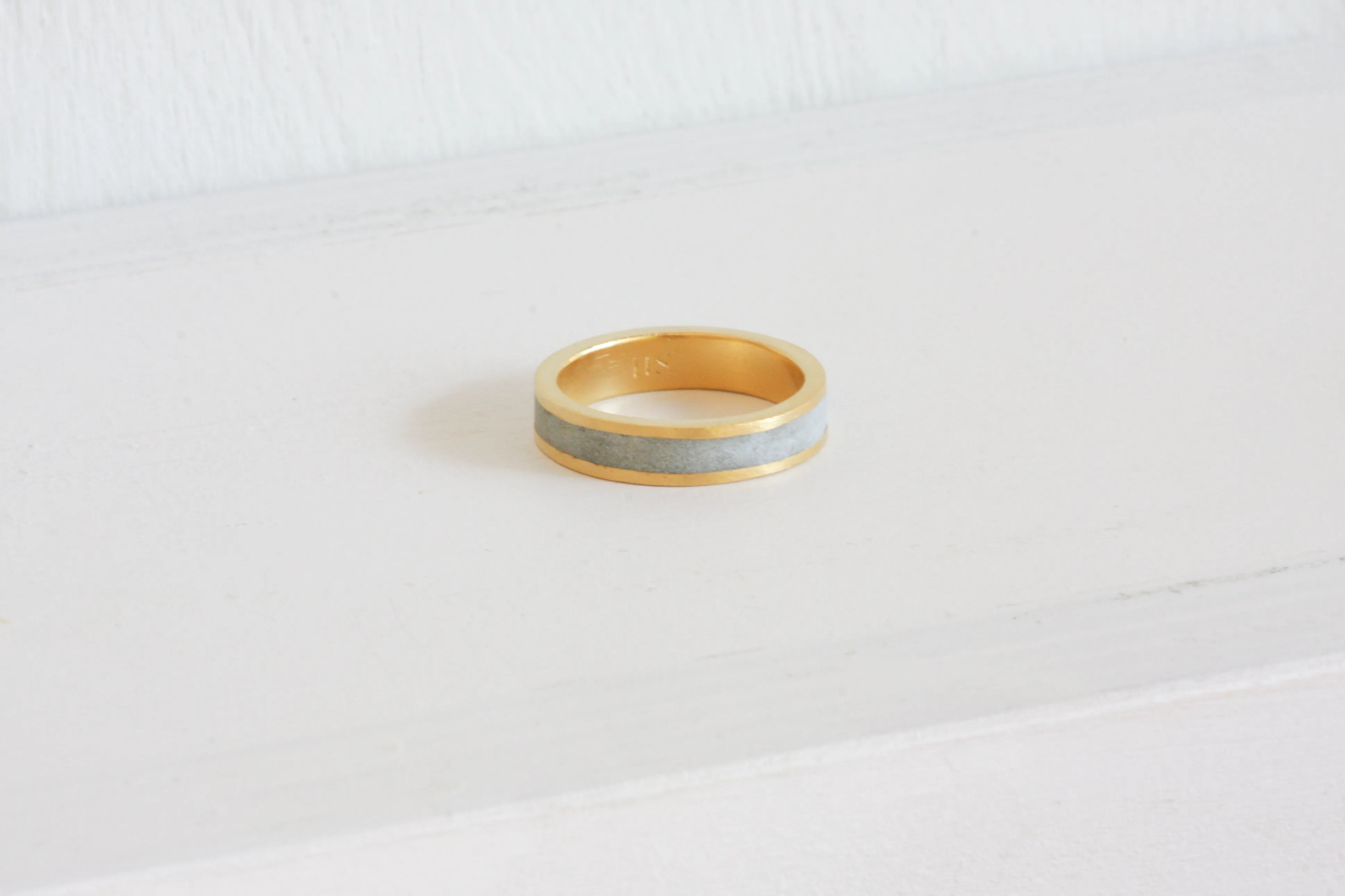 Gold And Concrete Ring