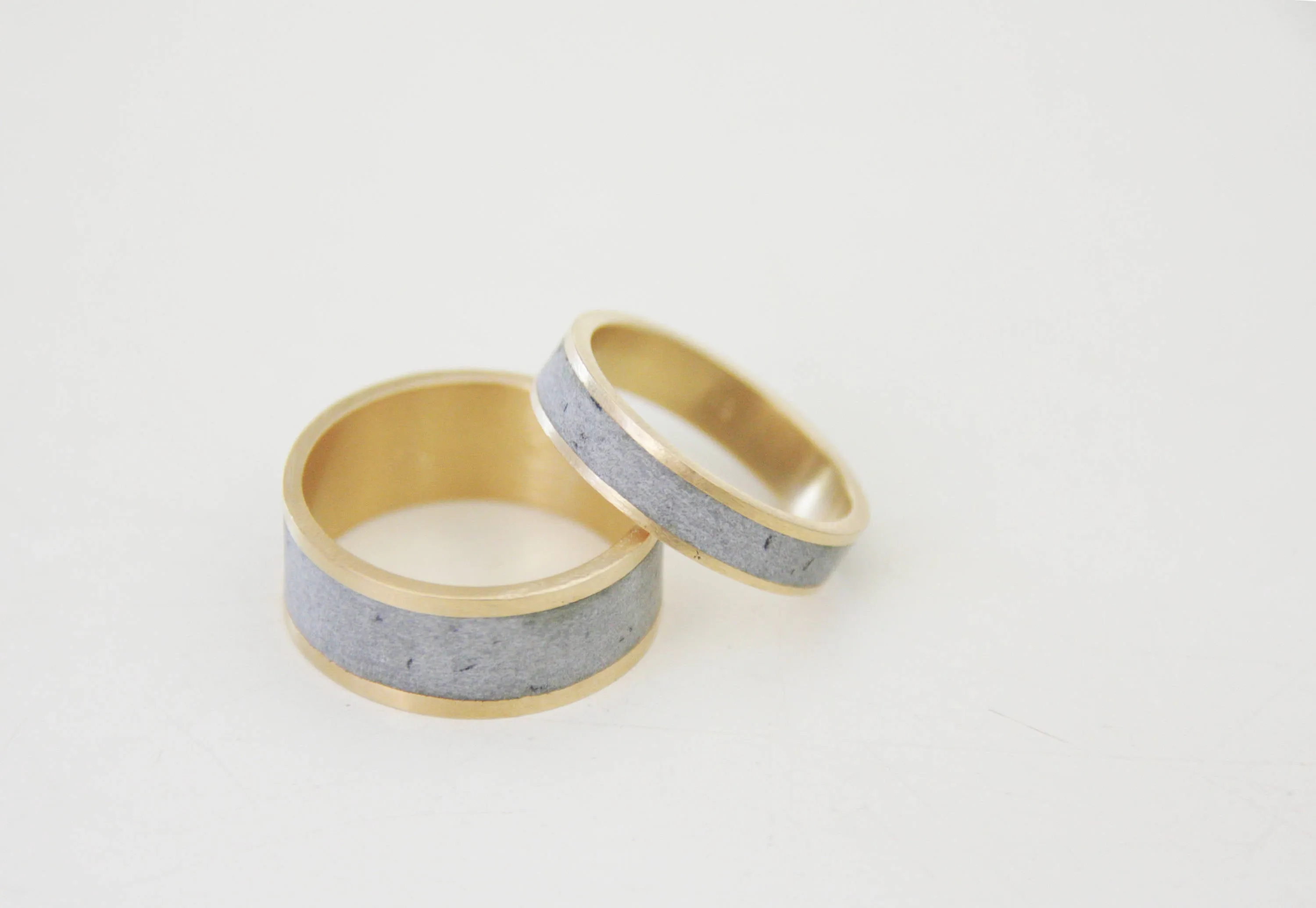 Gold And Concrete Ring