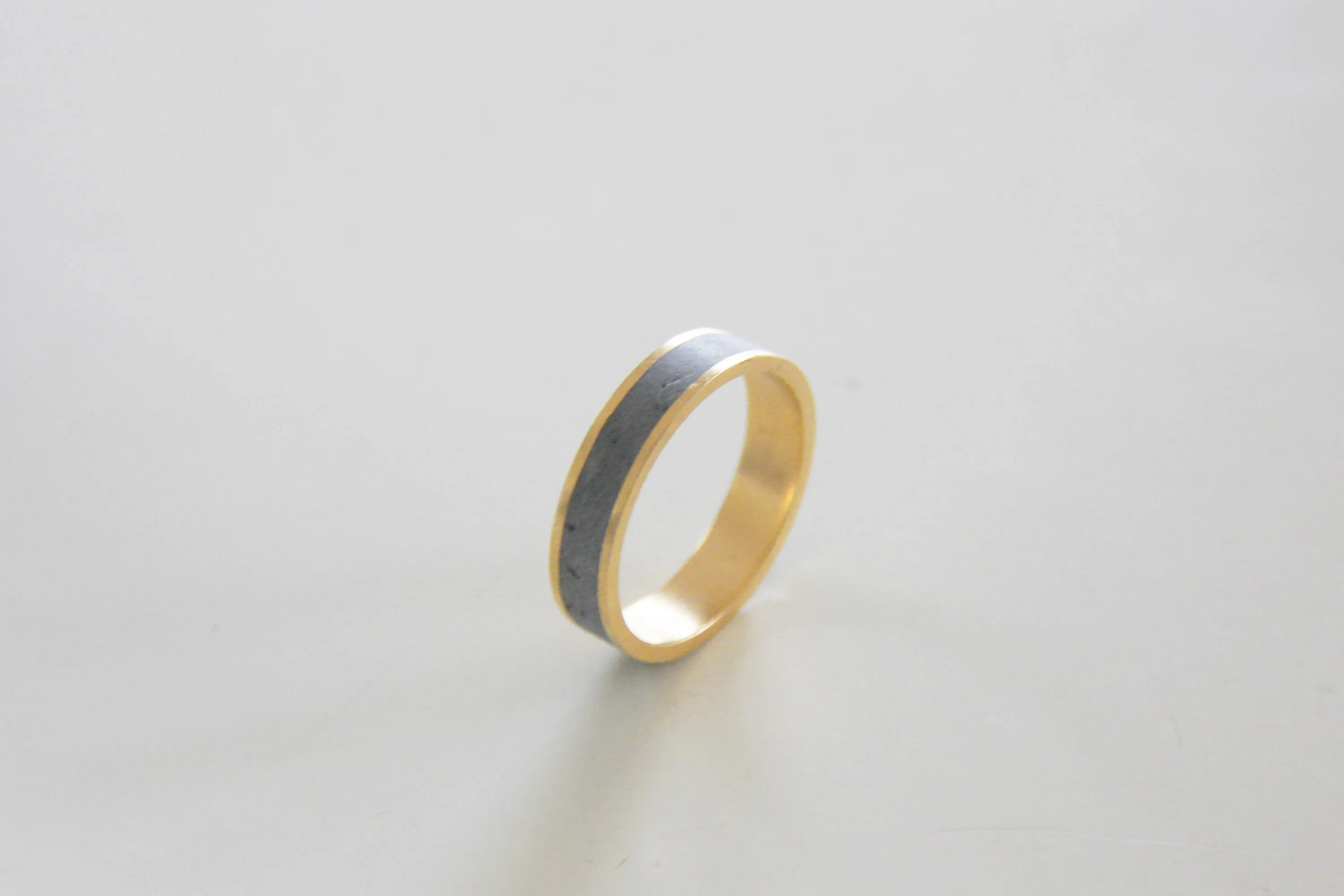 Gold And Concrete Ring