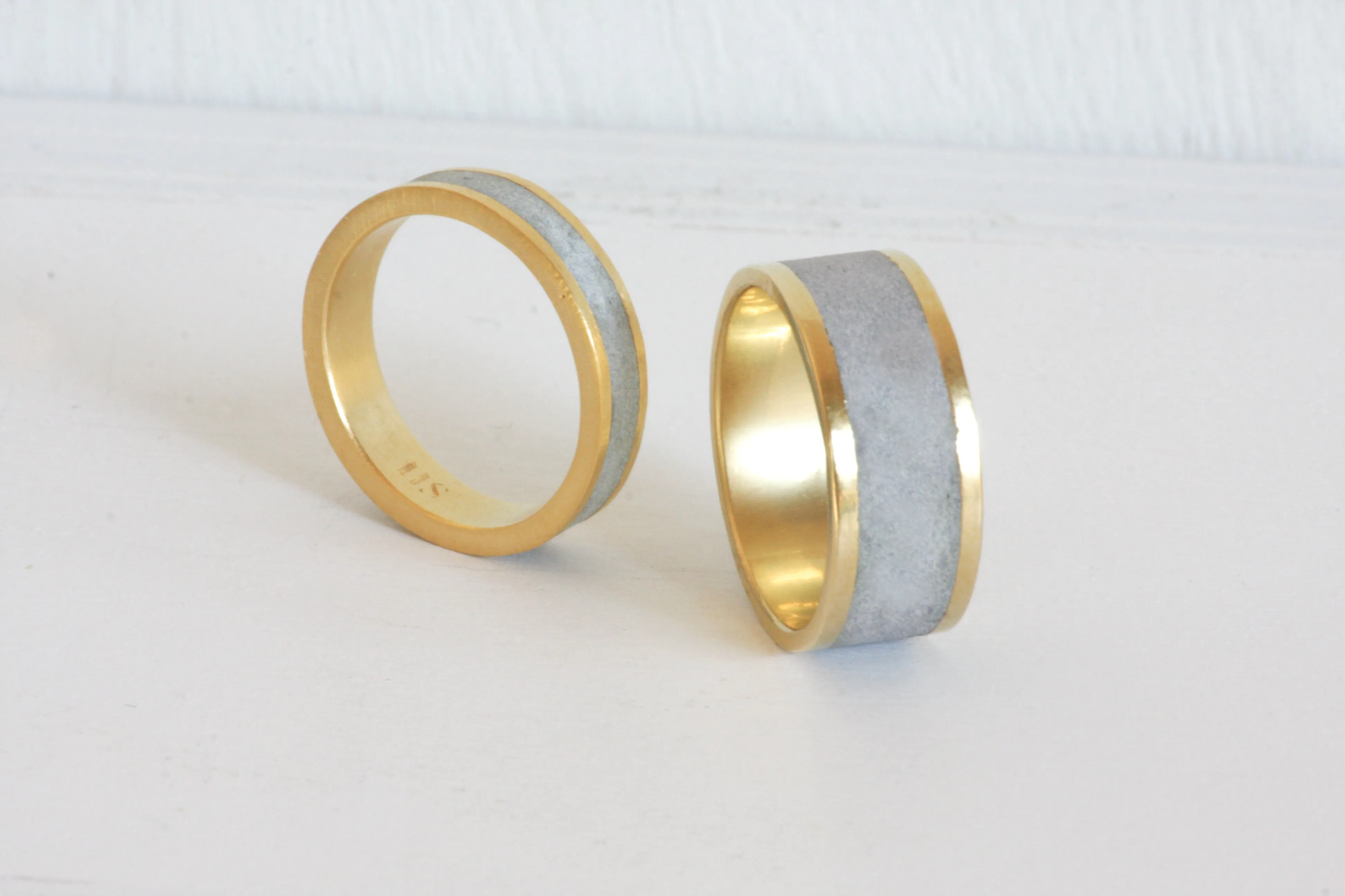 Gold And Concrete Ring