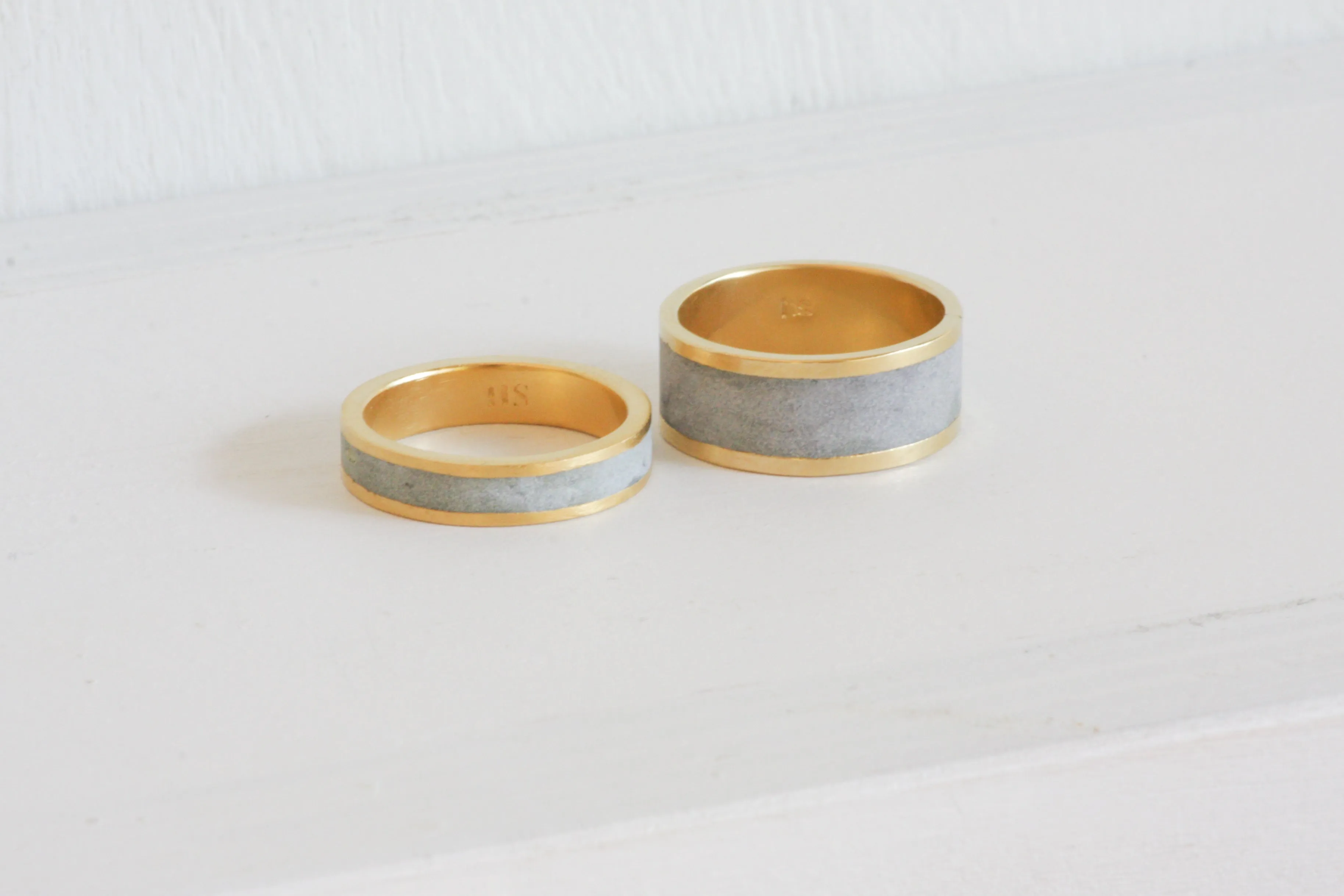 Gold And Concrete Ring