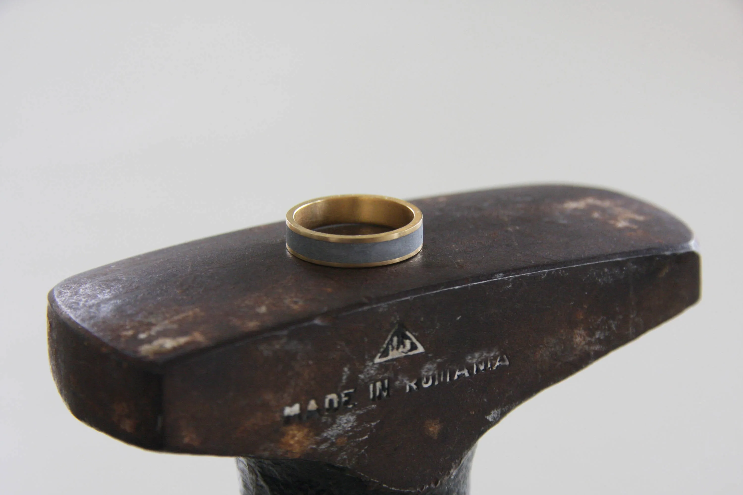 Gold And Concrete Ring