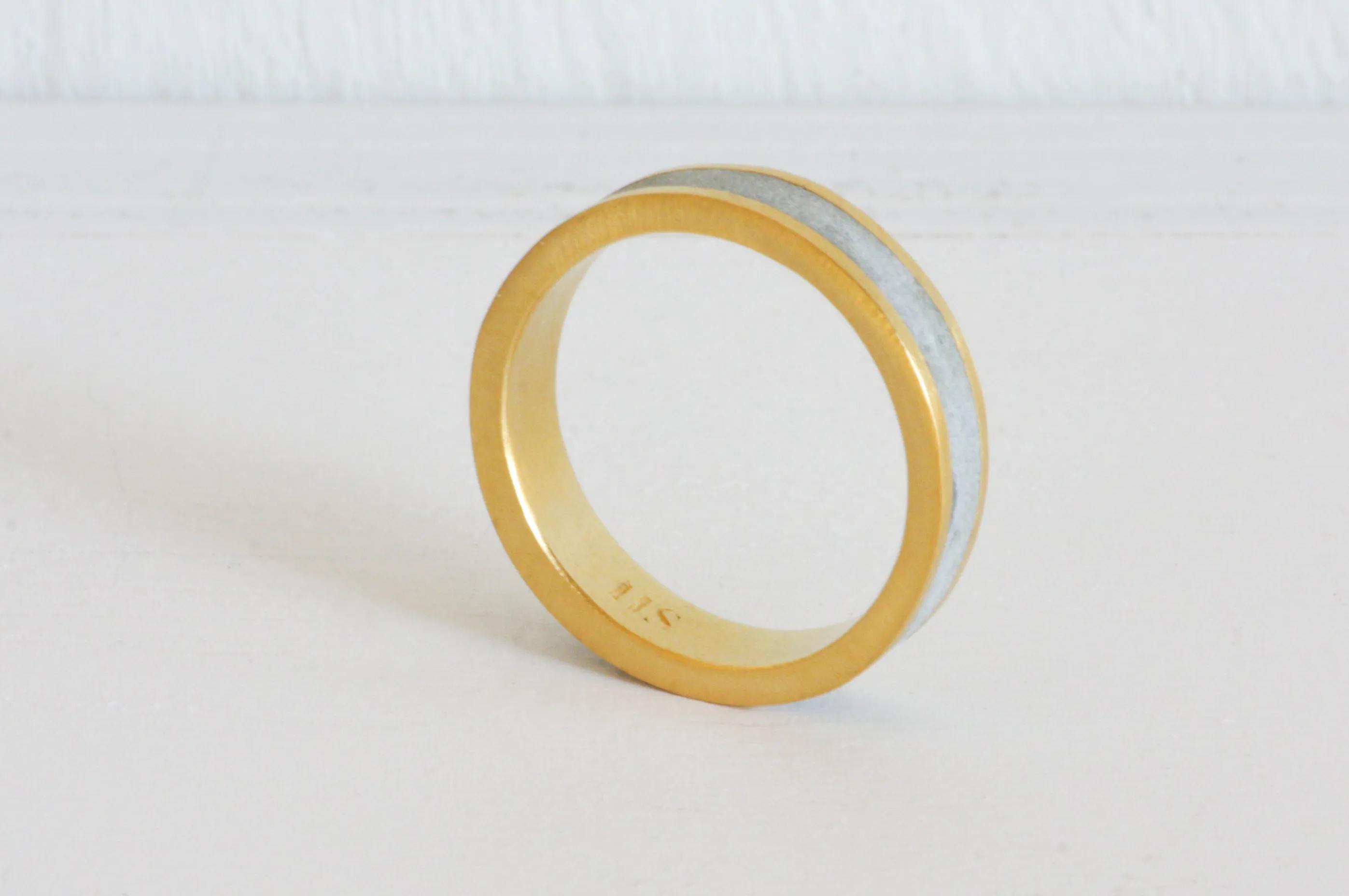 Gold And Concrete Ring