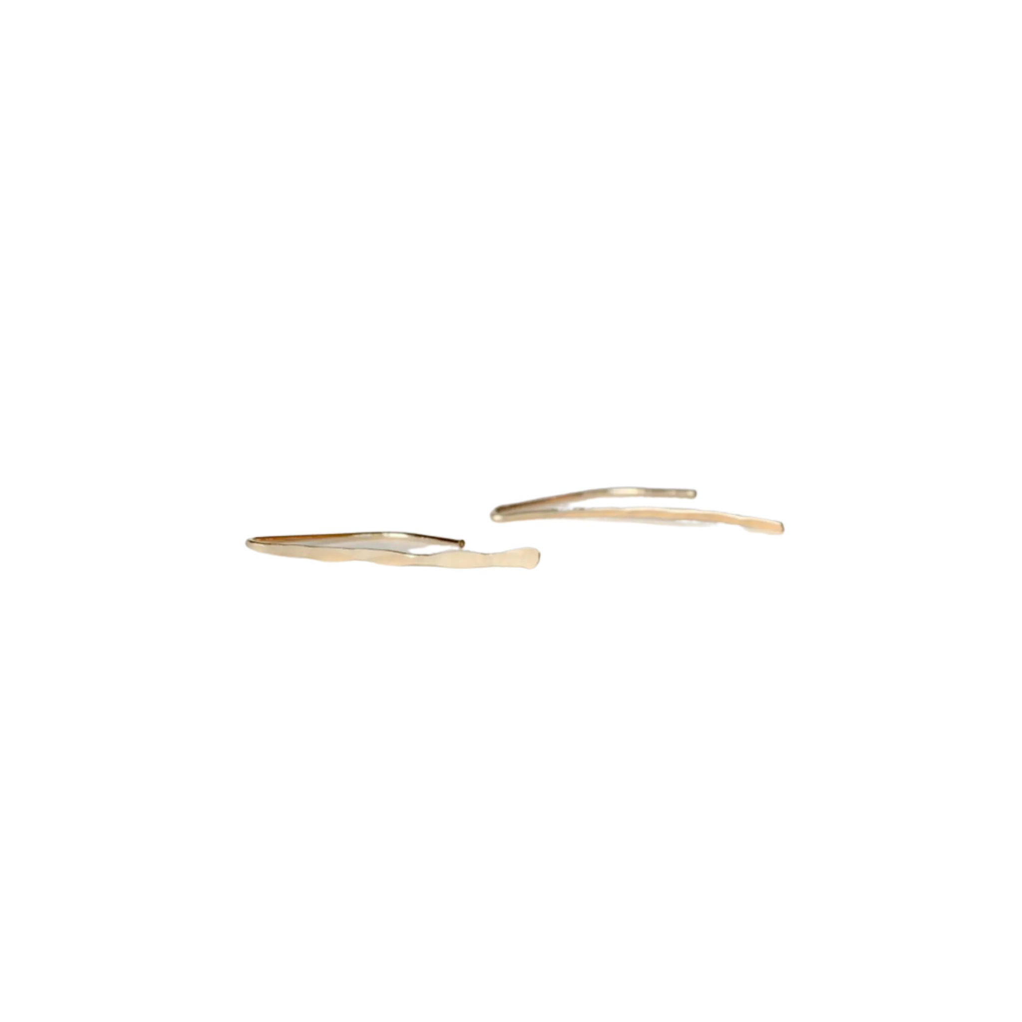 Gold Long Branch Earrings