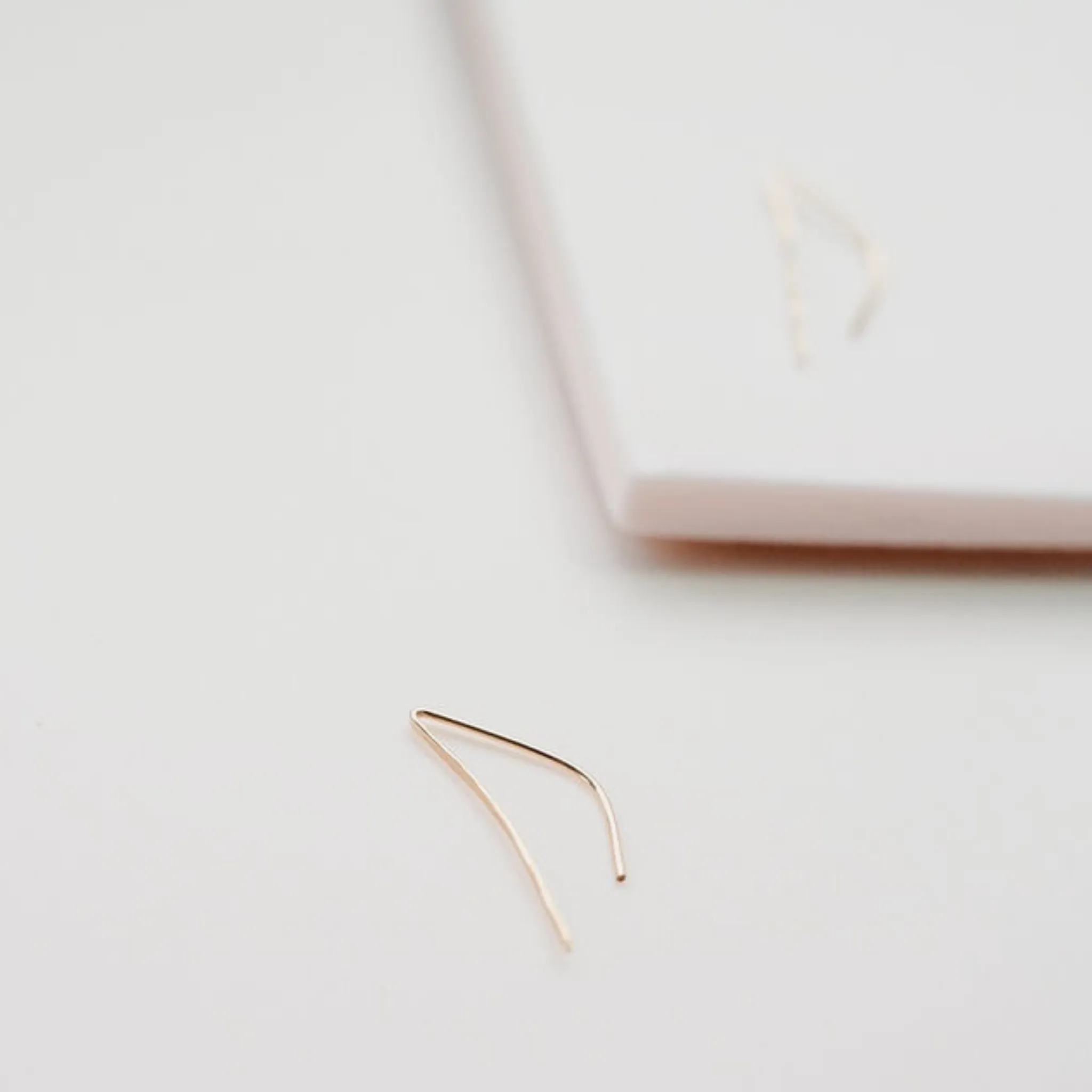 Gold Long Branch Earrings