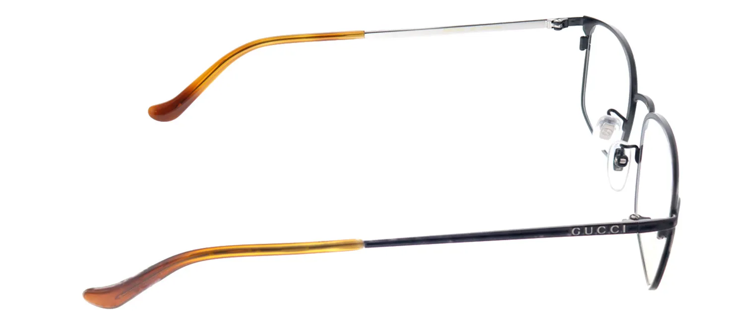 Gucci GG 0579OK 001 Rectangle Metal Black Eyeglasses with Demo Lens