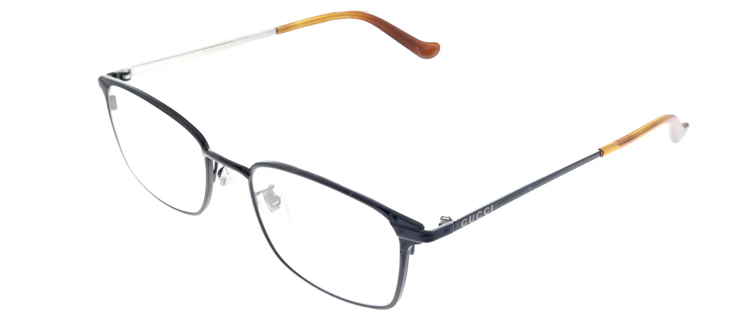 Gucci GG 0579OK 001 Rectangle Metal Black Eyeglasses with Demo Lens