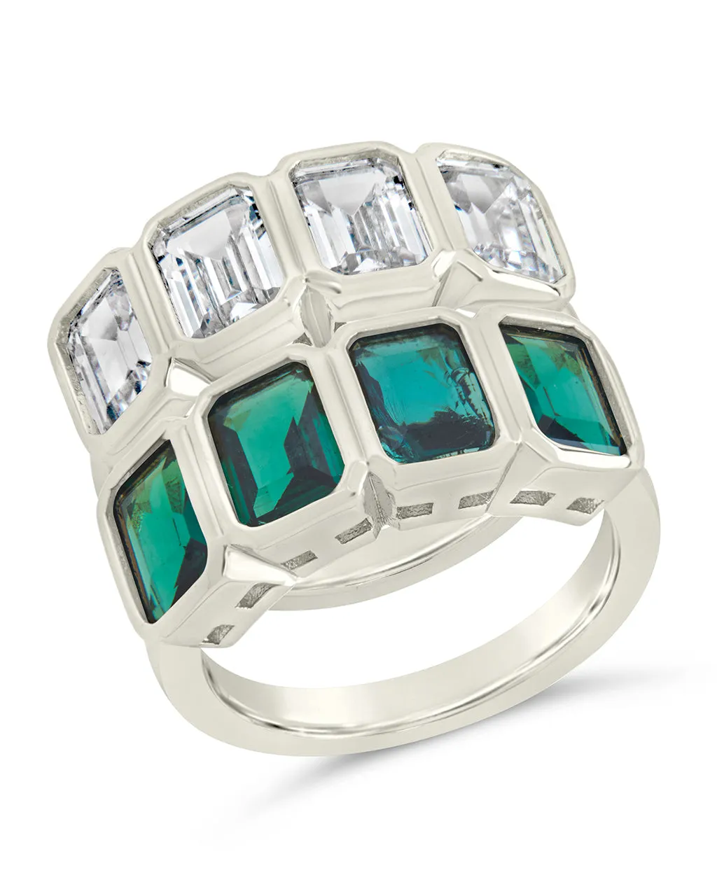 Harlen Bezel CZ Ring Set
