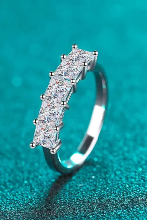 Hazel Blues® | Romantic Surprise 2 Carat Moissanite Rhodium-Plated Ring