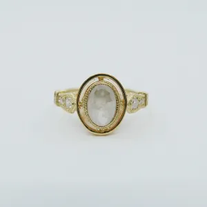 Hazel Rose Cut Grey Diamond Ring