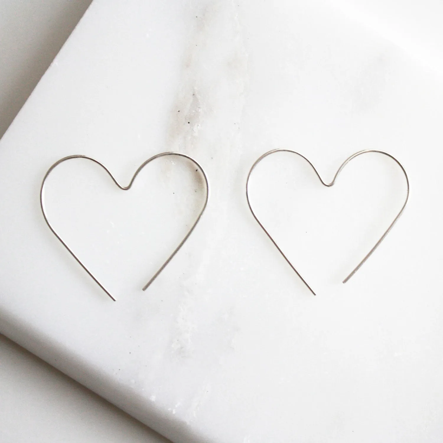 Heart Hoop Earrings