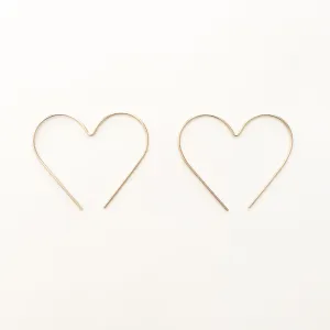 Heart Hoop Earrings