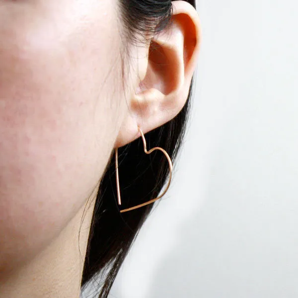 Heart Hoop Earrings