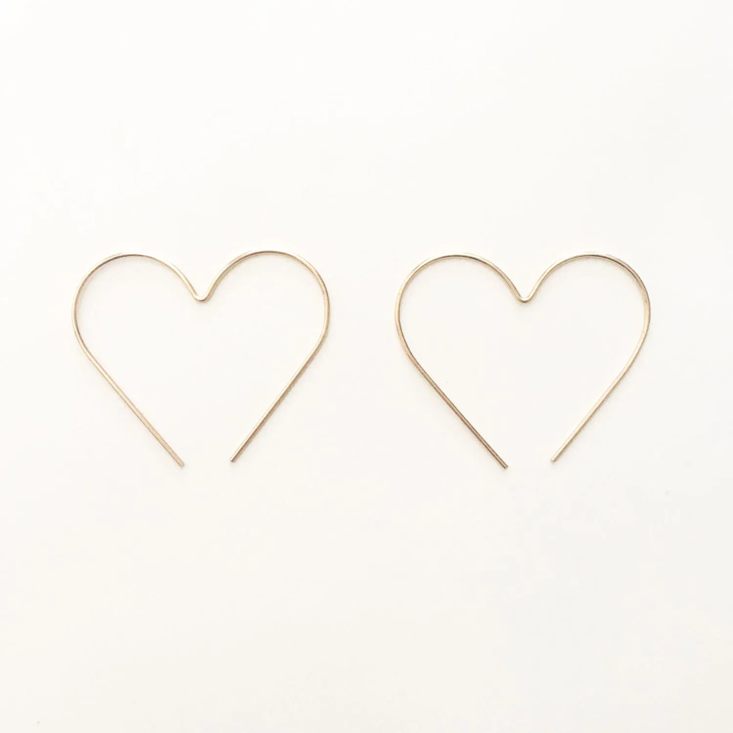 Heart Hoop Earrings