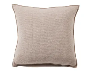 Henry Cashmere Blend Pillow - Taupe Ivory