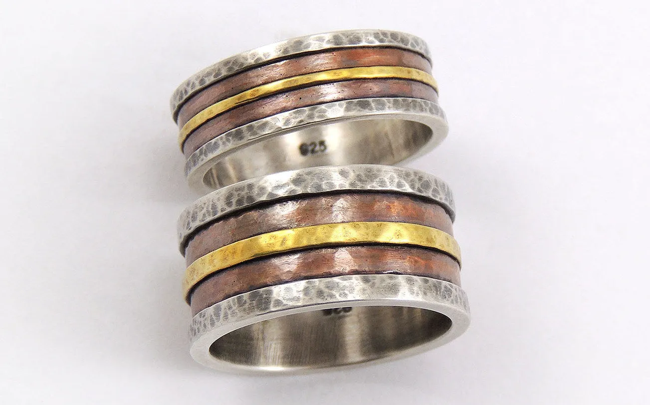 His and hers wedding rings