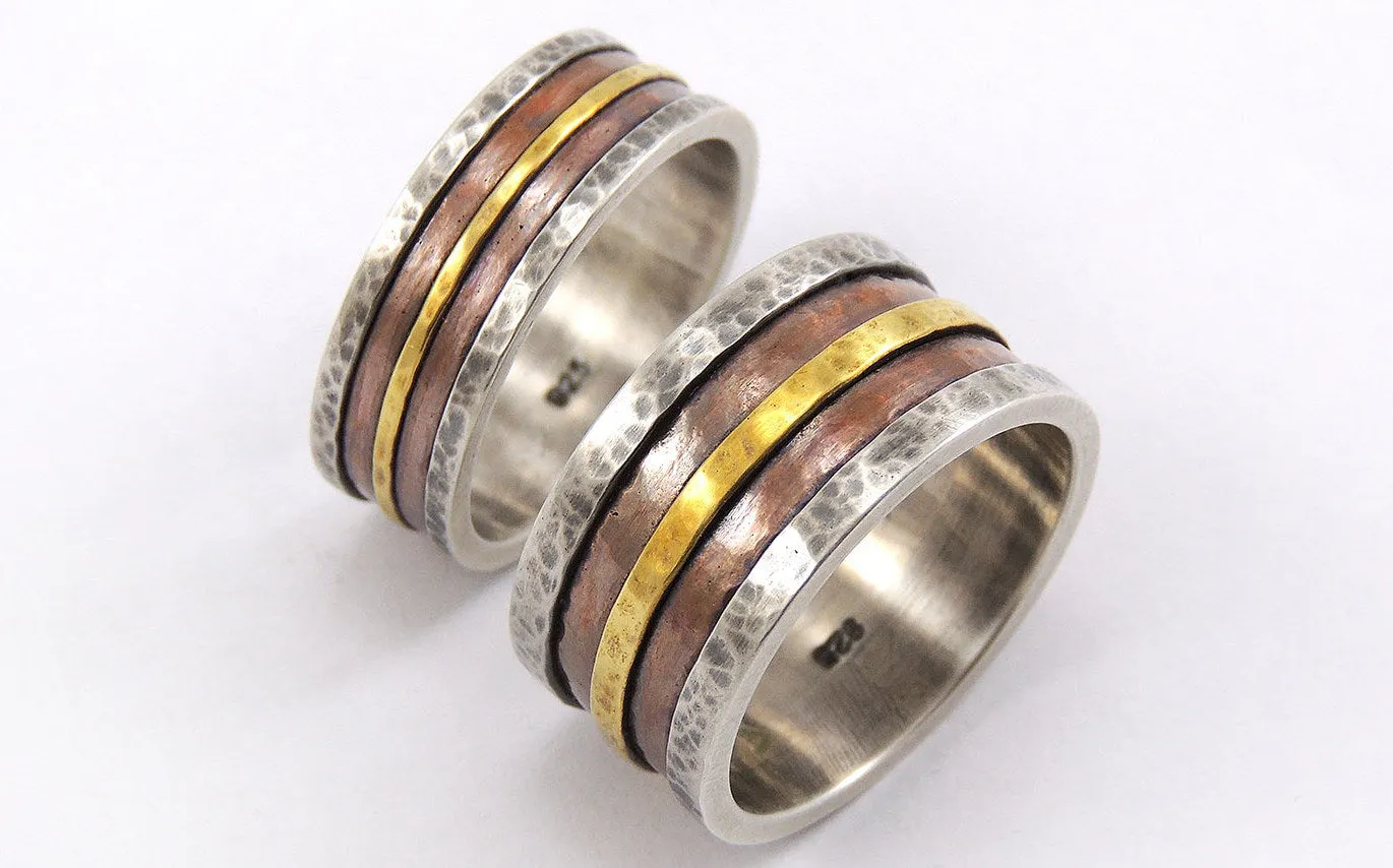 His and hers wedding rings
