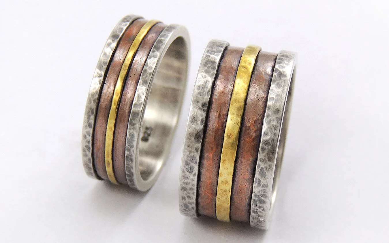 His and hers wedding rings