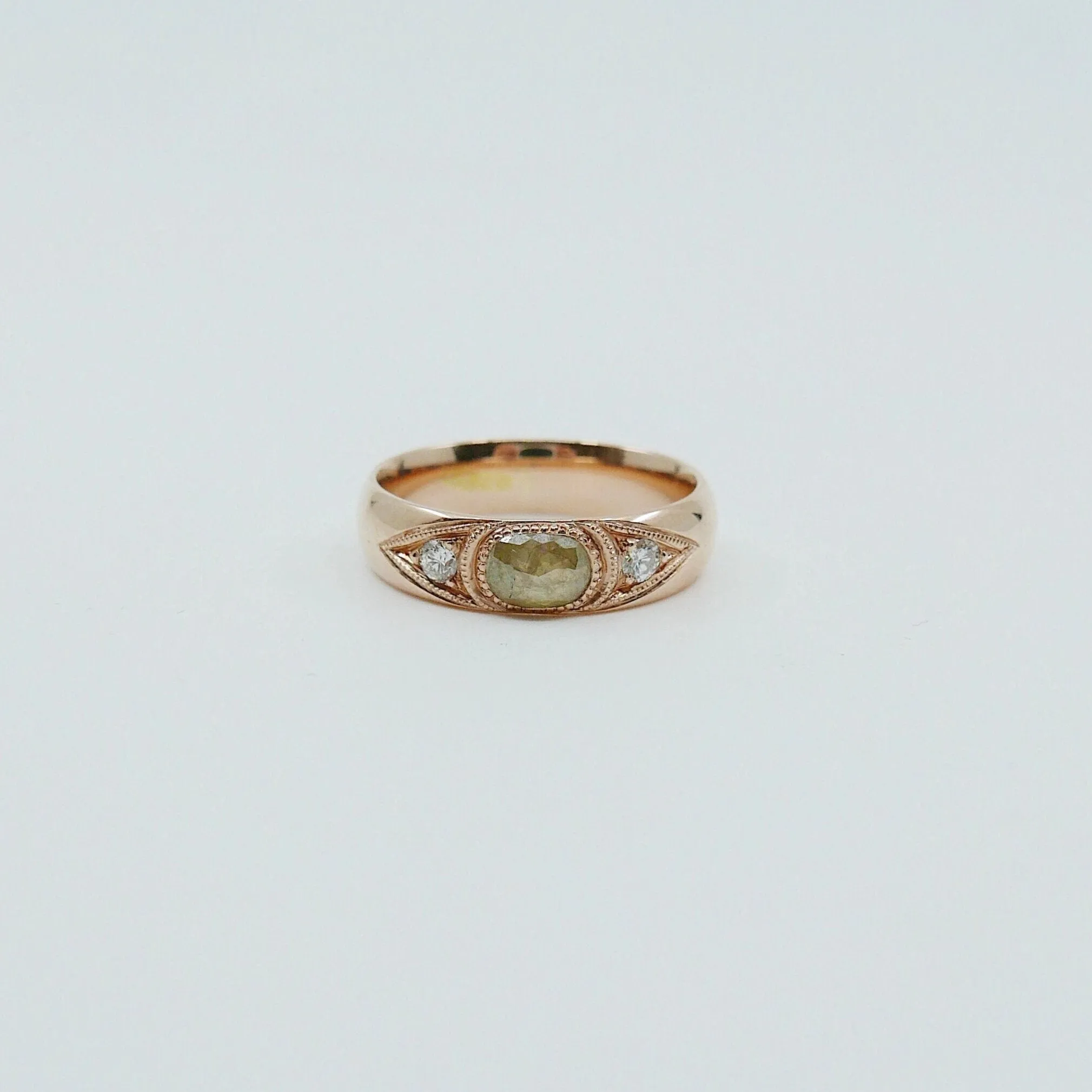 Indira Rustic Diamond Band