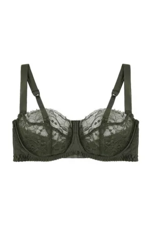 Ingrid Balcony Bra - Olive