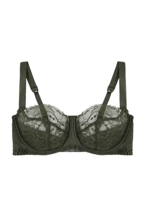 Ingrid Balcony Bra - Olive