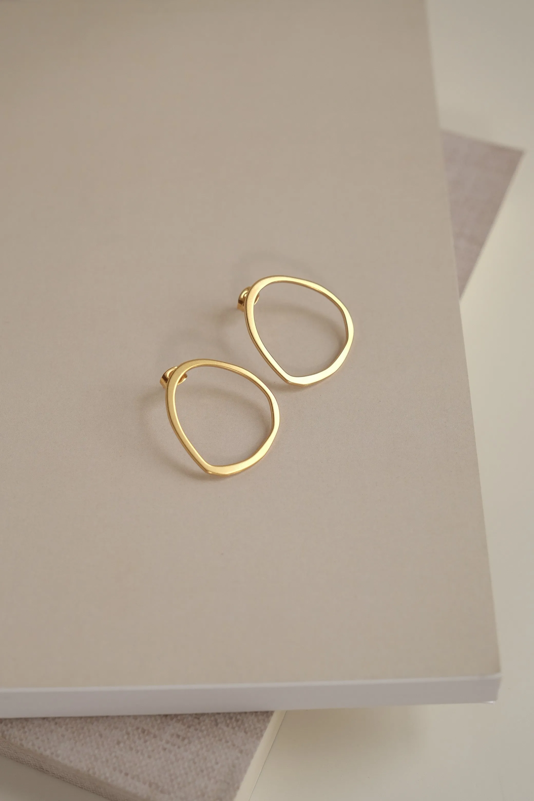 Irregular Circle Studs