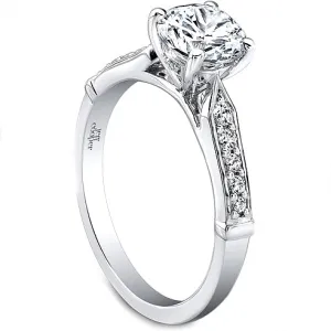Jeff Cooper Art Deco Diamond Engagement Ring