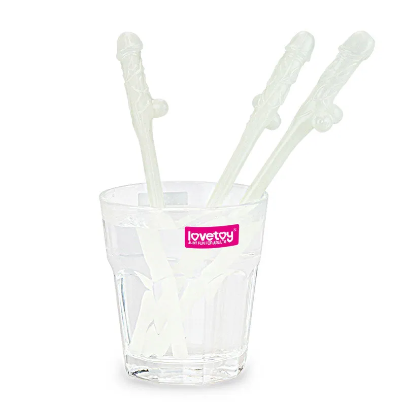 Jokes & Parties Willy Straws - Glow In The Dark - 9 Pack